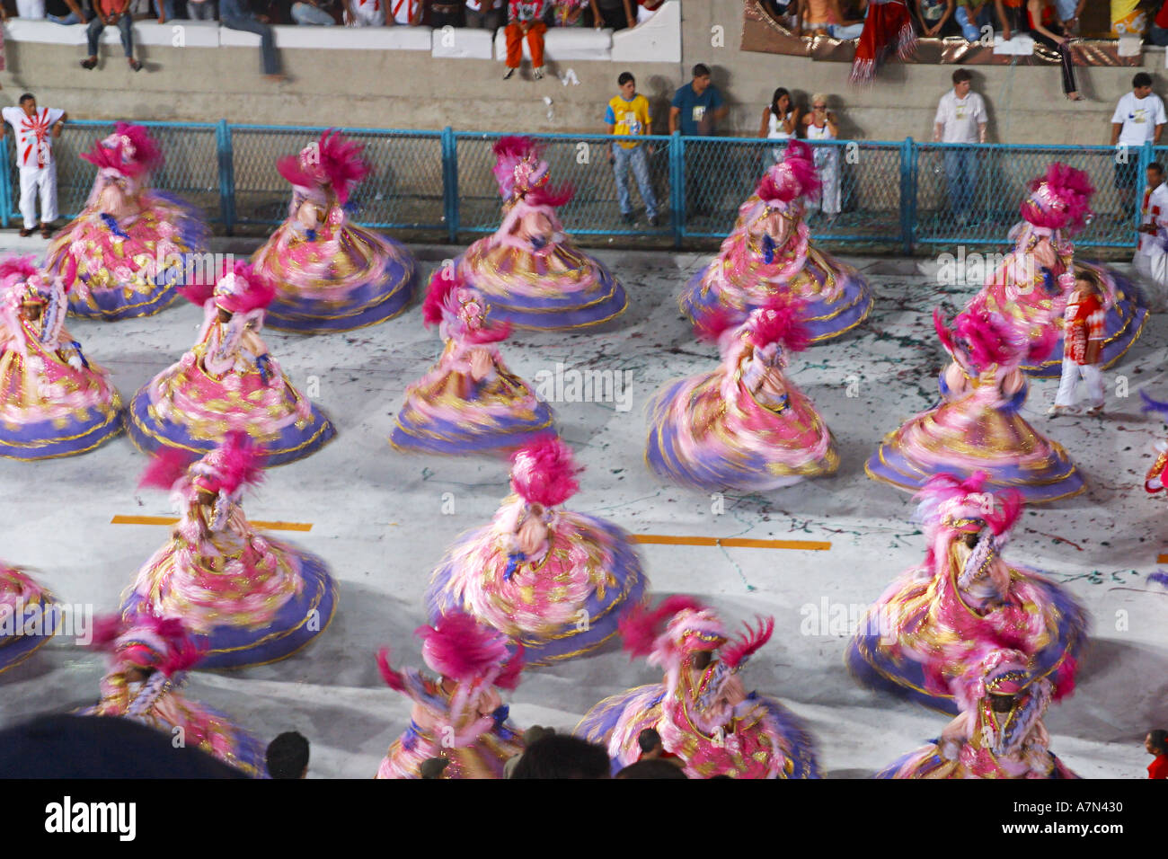 Rio De Janeiro Komputerhalle Villenviertel Samba-Schule Stockfoto