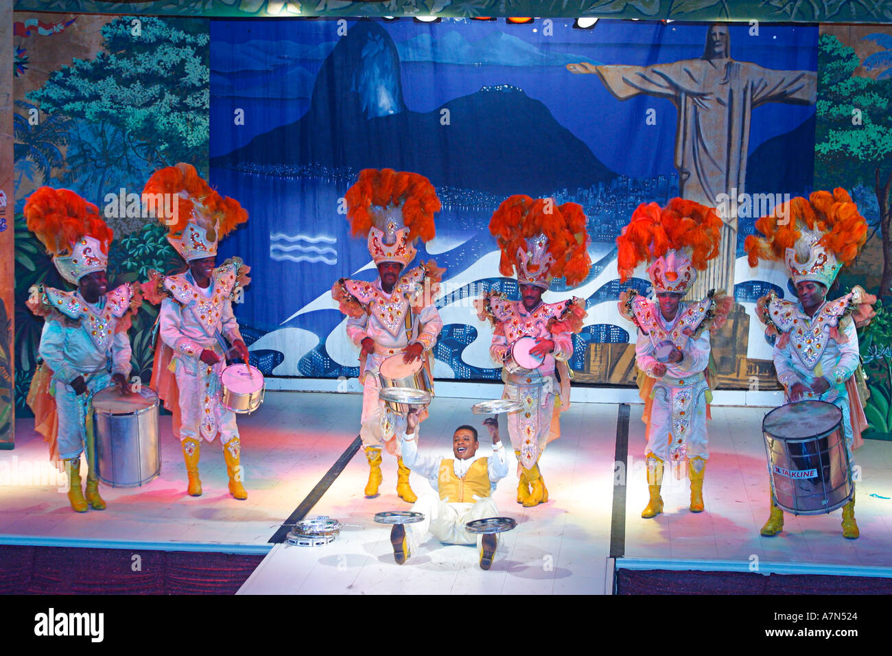 Brasilien Rio De Janeiro Sambashow in Leblon Plataforma Uno Club Stockfoto