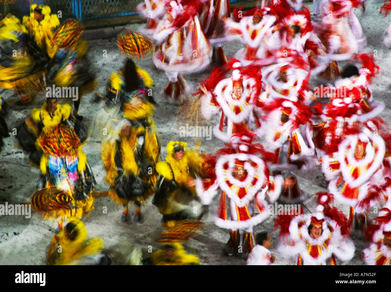 Rio De Janeiro Komputerhalle Villenviertel Samba-Schule Stockfoto