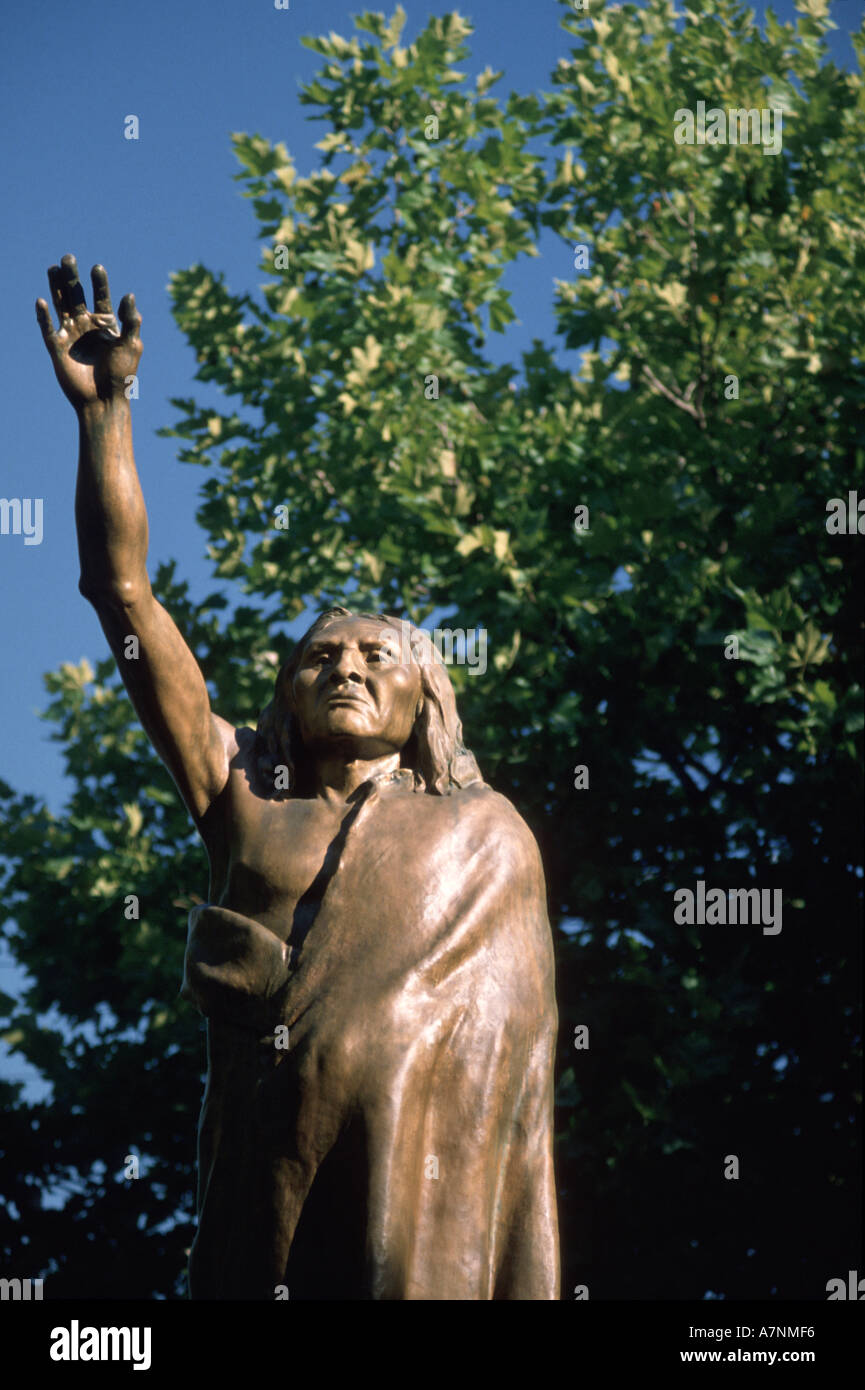 Nordamerika, USA, Washington, Seattle Statue von Chief Seattle Stockfoto