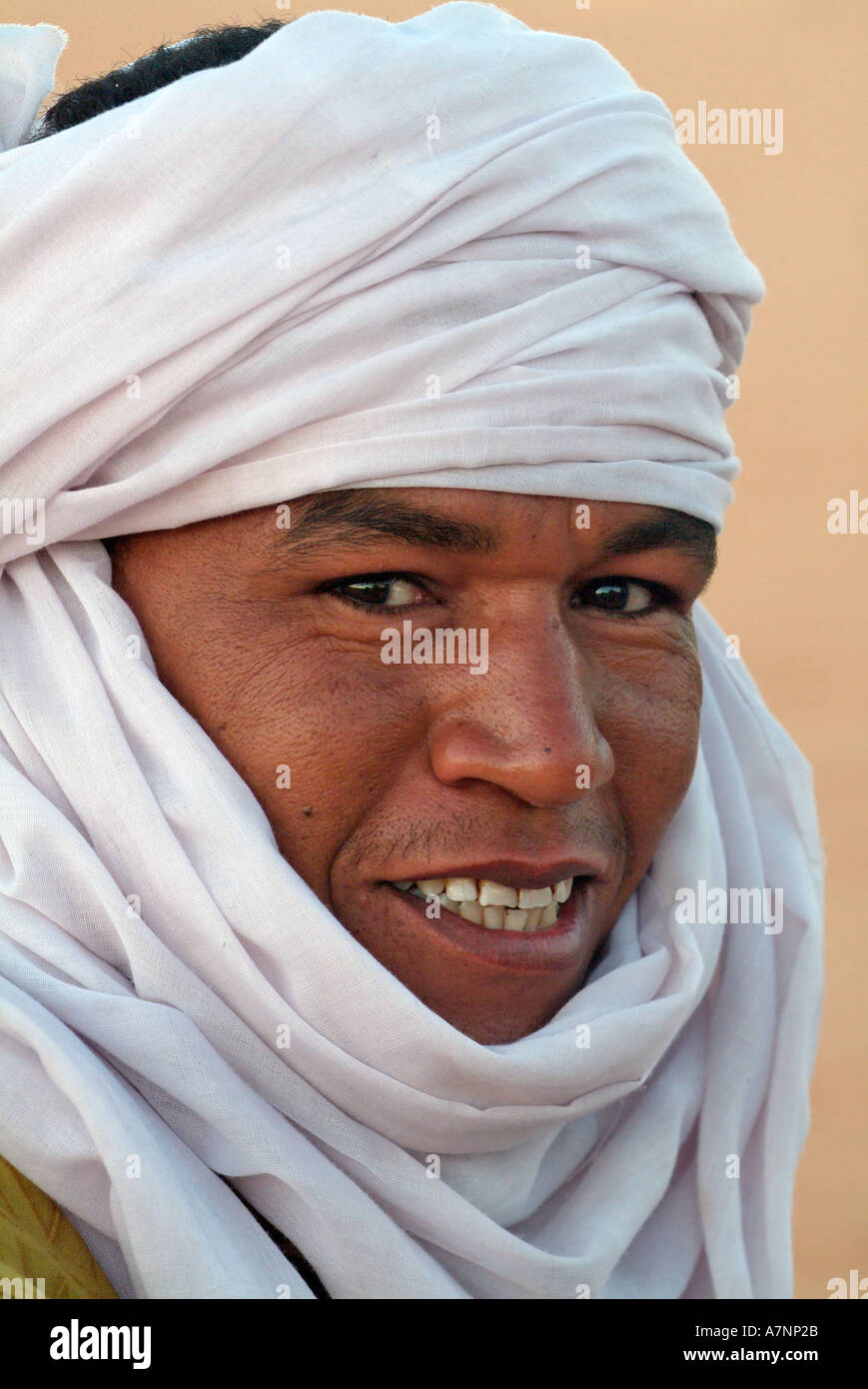 Tuareg Mann, Sahara Wüste, Libyen - hohe ISO-image Stockfoto