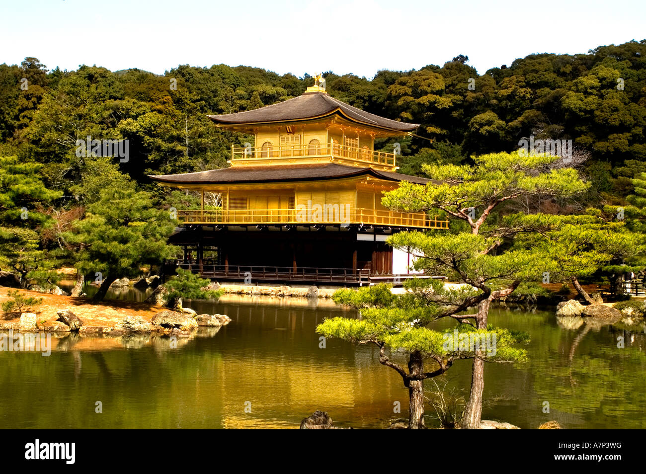 Goldener Pavillon Kinkaku-Ji ist der informelle Name der Rokuon-Ji in Kyoto-Tempel Stockfoto