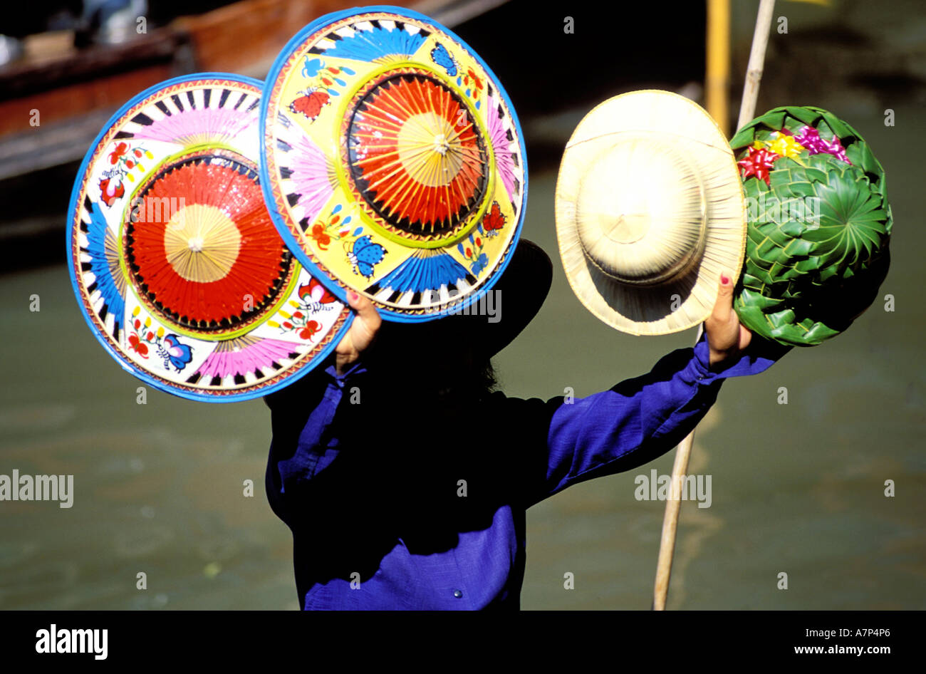 Thailand, Bangkok, Damnoen Saduak floating market Stockfoto