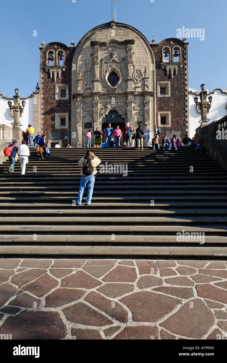 Pilgerfahrt Kirche von La Basilica de Nuestra Senora de Guadalupe Mexiko-Stadt Mexiko Stockfoto