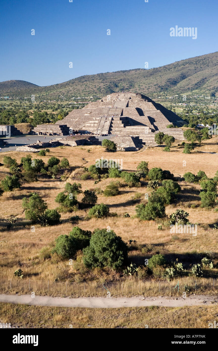 Pyramide des Mondes (Piramide De La Luna), Azteken-Website von Teohuatican, Mexiko Stockfoto