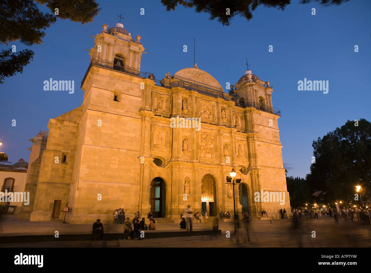 Die Kirche Santo Domingo de Guzman, Oaxaca, Mexiko Stockfoto