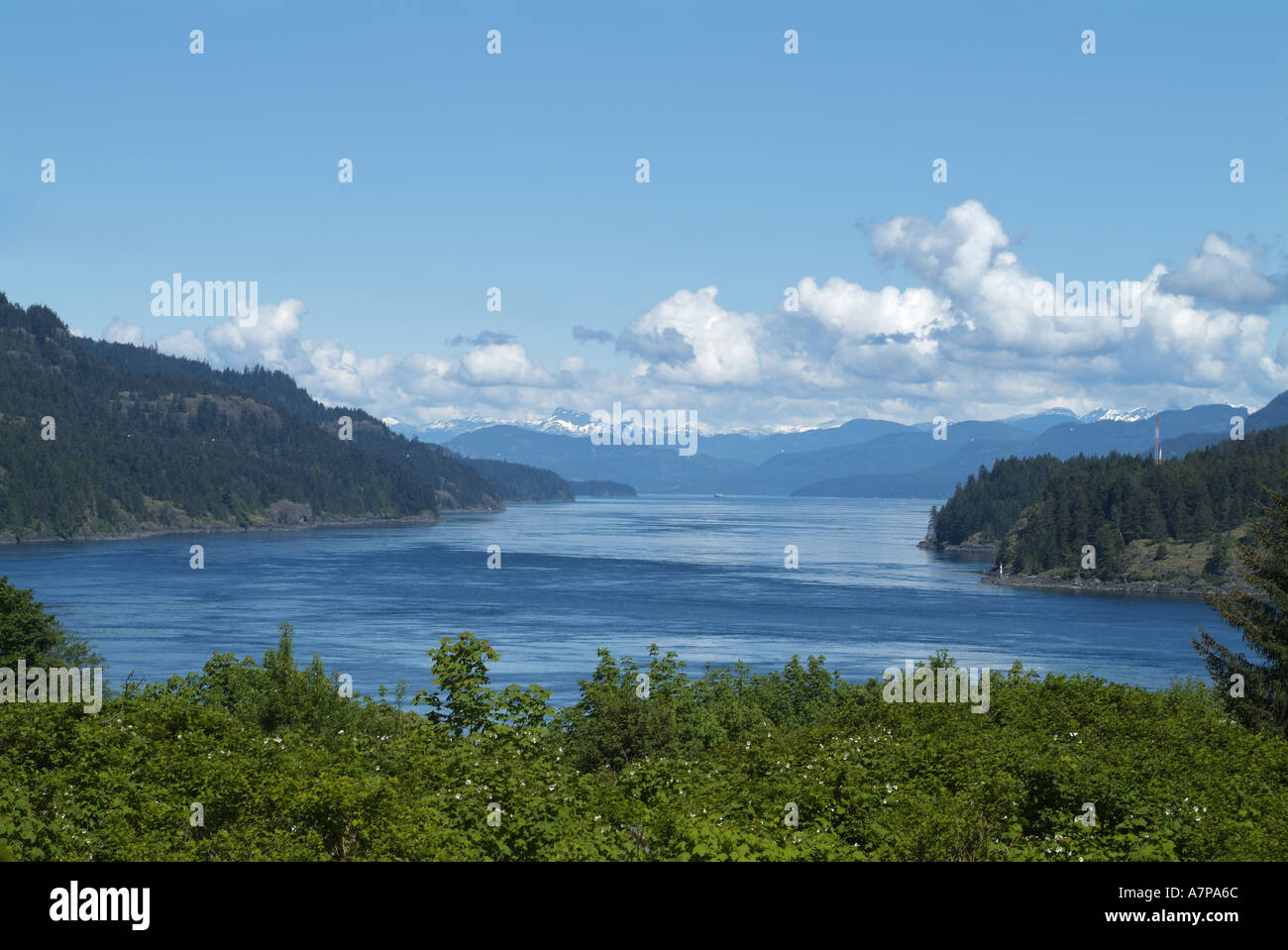 Seymour Narrows Campbell River Vancouver Island in British Columbia Kanada Stockfoto