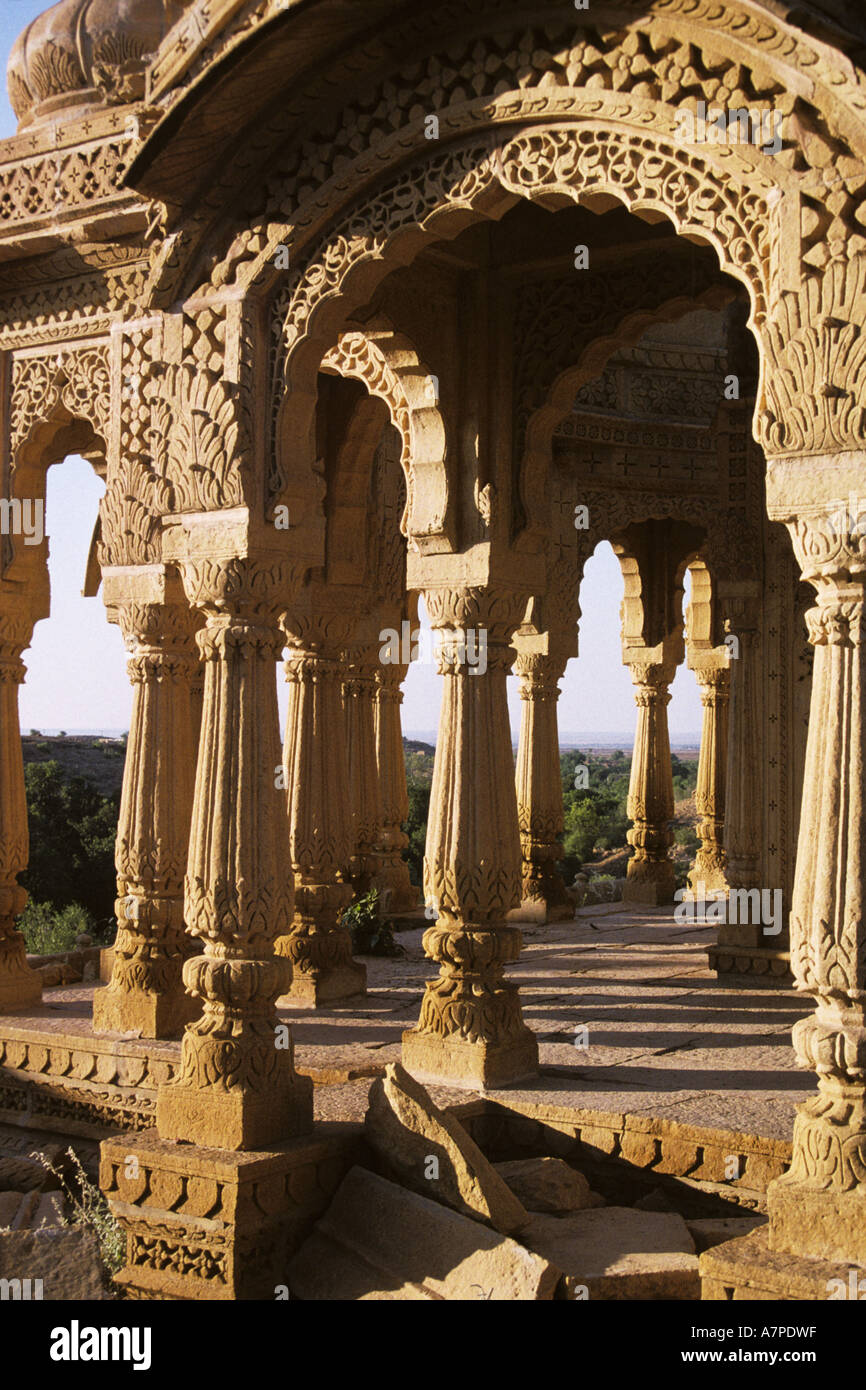 Ritual zu platzieren, Indien, Jaisalmer, Rajasthan Stockfoto