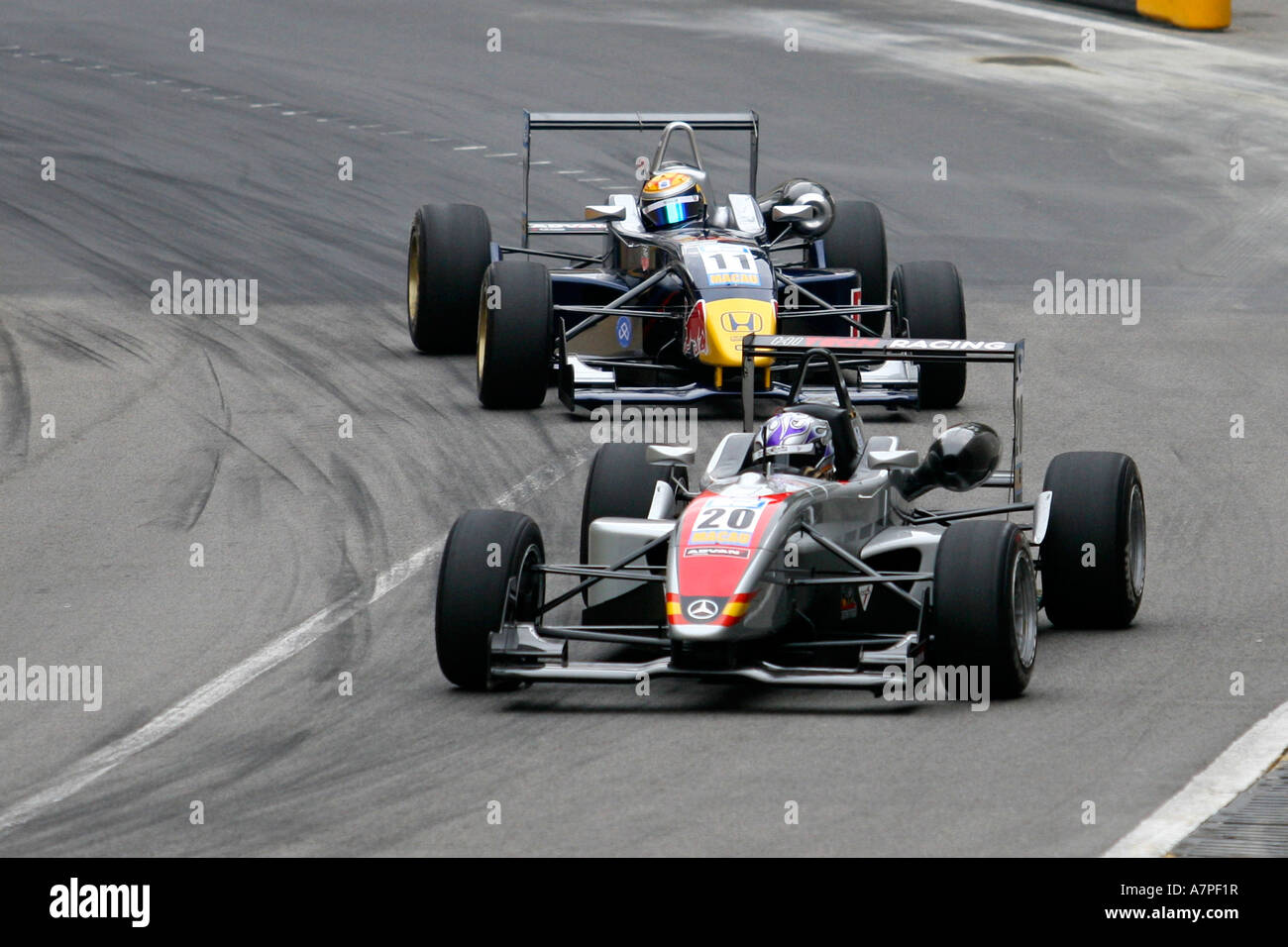 Formel 3-Rennwagen in Macau Grand Prix Stockfoto