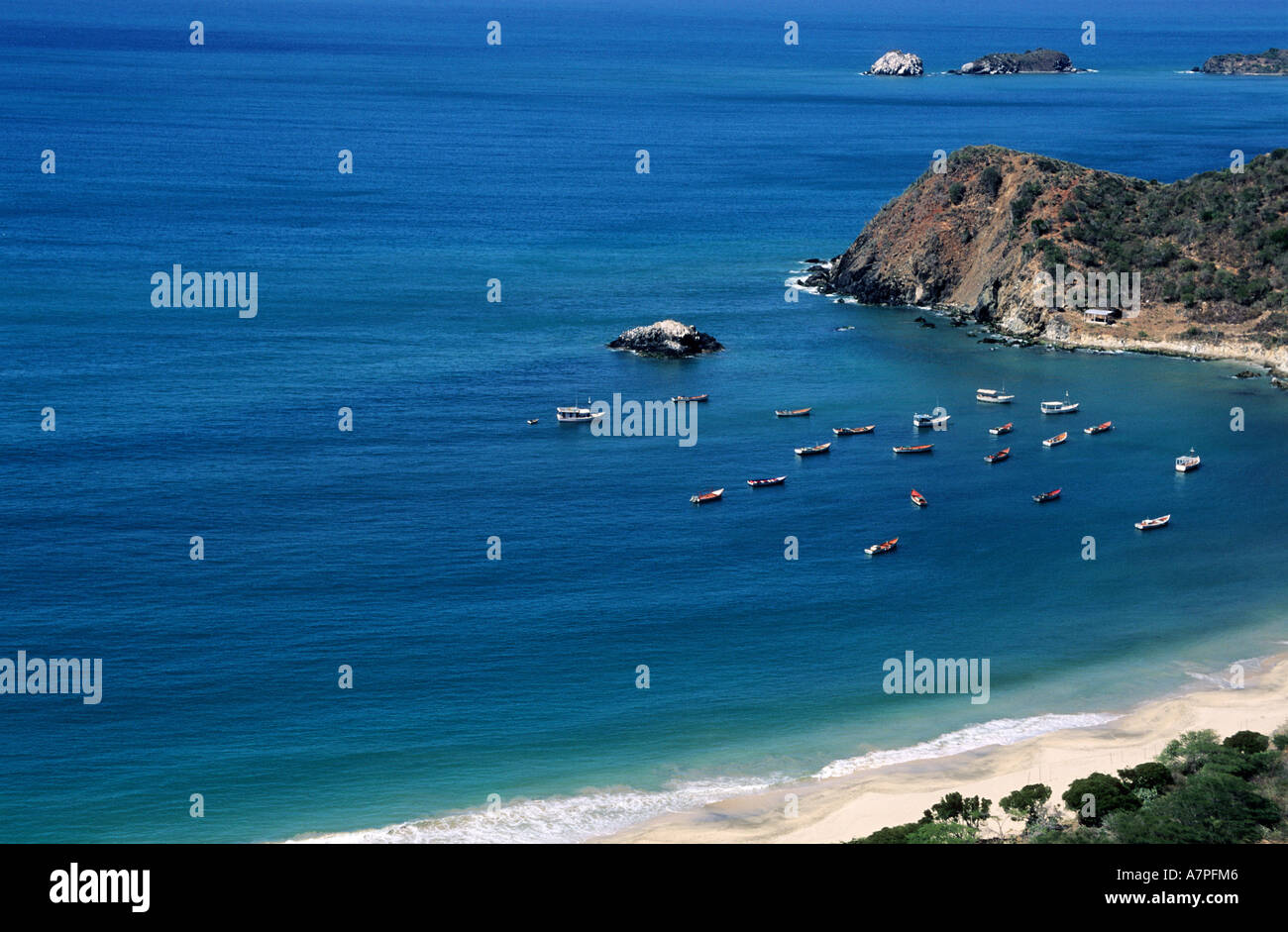 Venezuela, Isla Margarita, Guayacan Strand Stockfoto