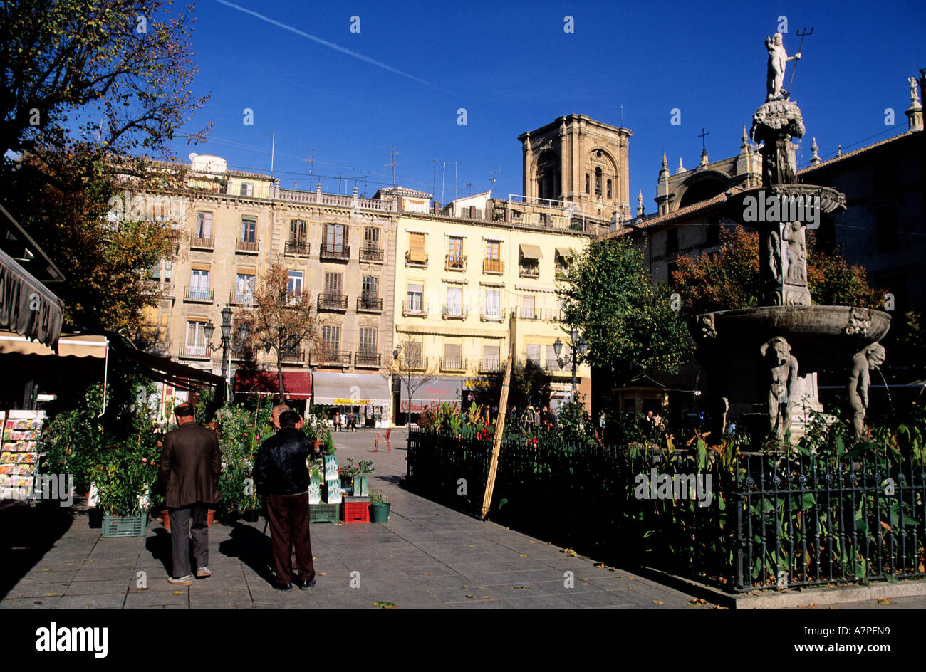 Spanien, Andalusien, Granada, Plaza Bibarrambla Stockfoto