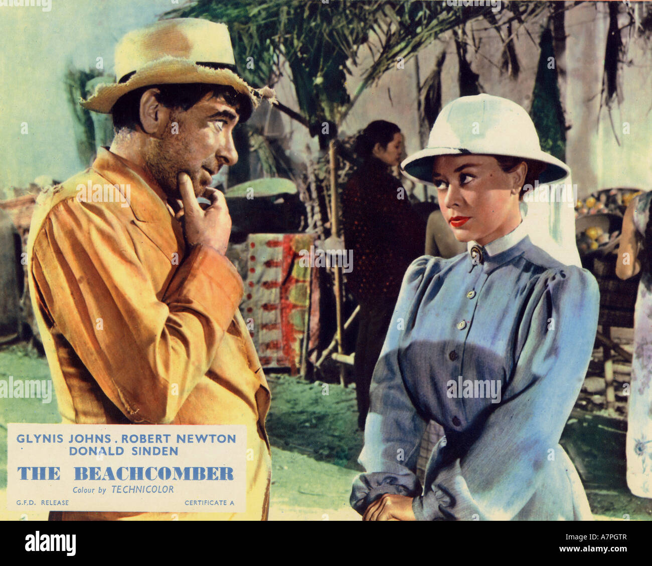 Das BEACHCOMER 1954 GFD-Film mit Robert Newton und Glynis Johns Stockfoto
