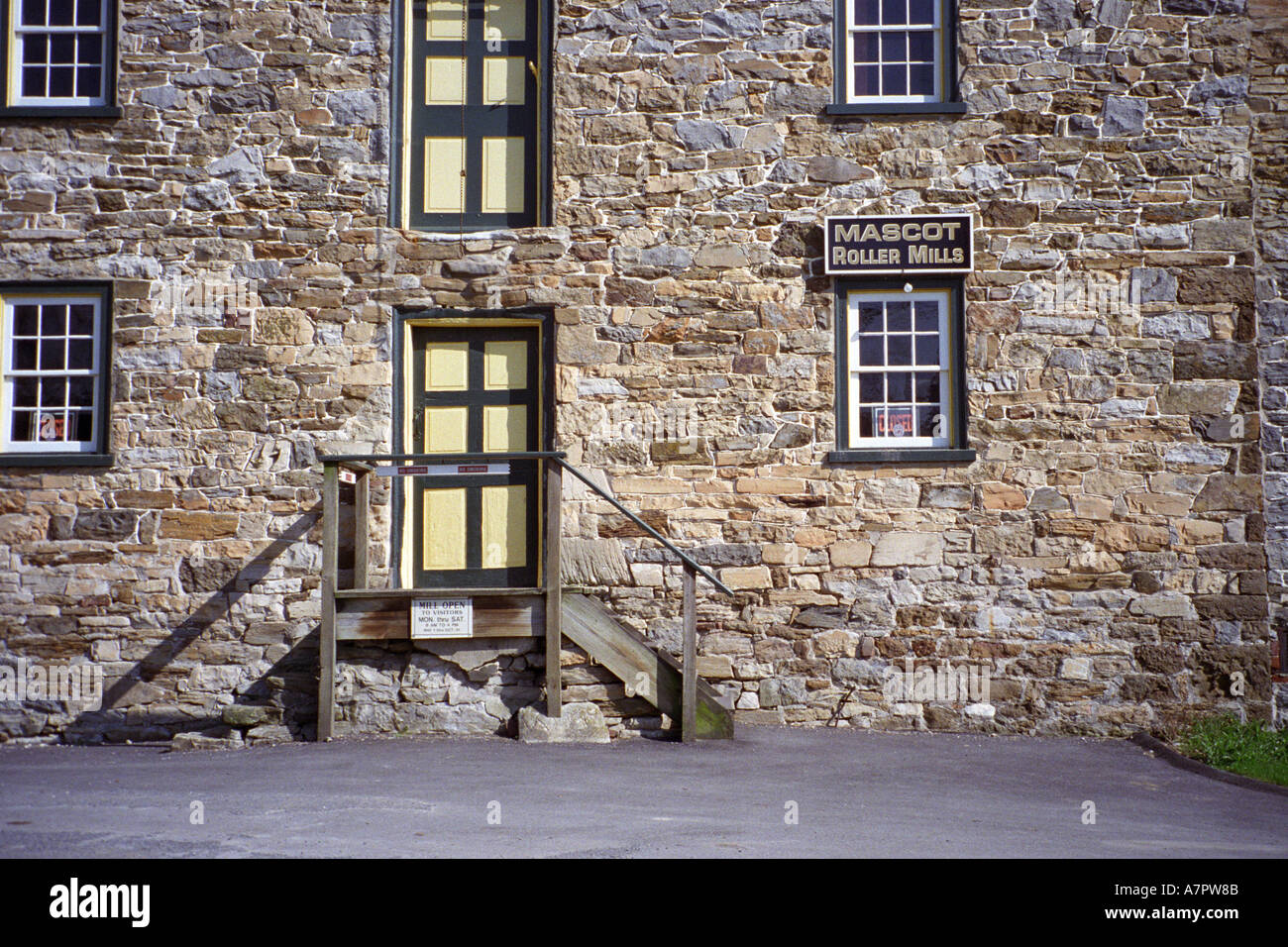 Mühle in Lancaster PA USA Stockfoto