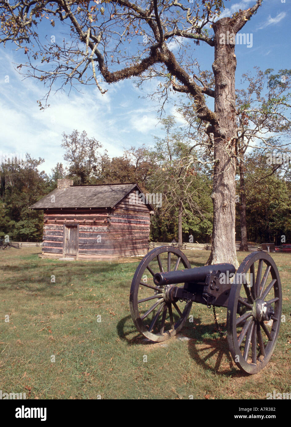 Chickamauga Georgien Bürgerkrieg Battlefield National Park und Site aus dem Krieg zwischen der Union und der Konföderierten Staaten 1864 Sol Stockfoto