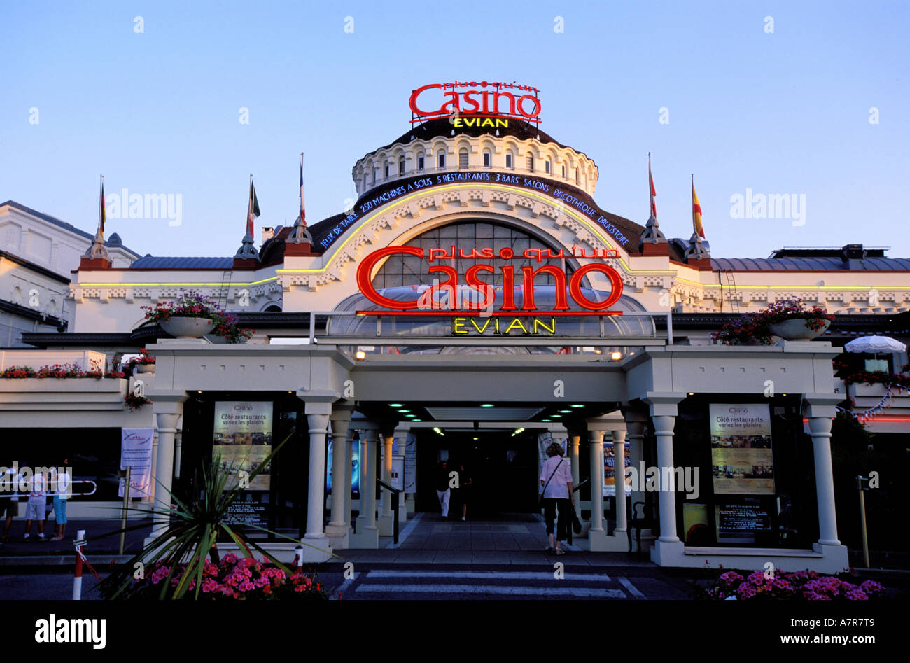 Frankreich, Haute Savoie, Evian-Les-Bains, Stadtcasino Stockfoto