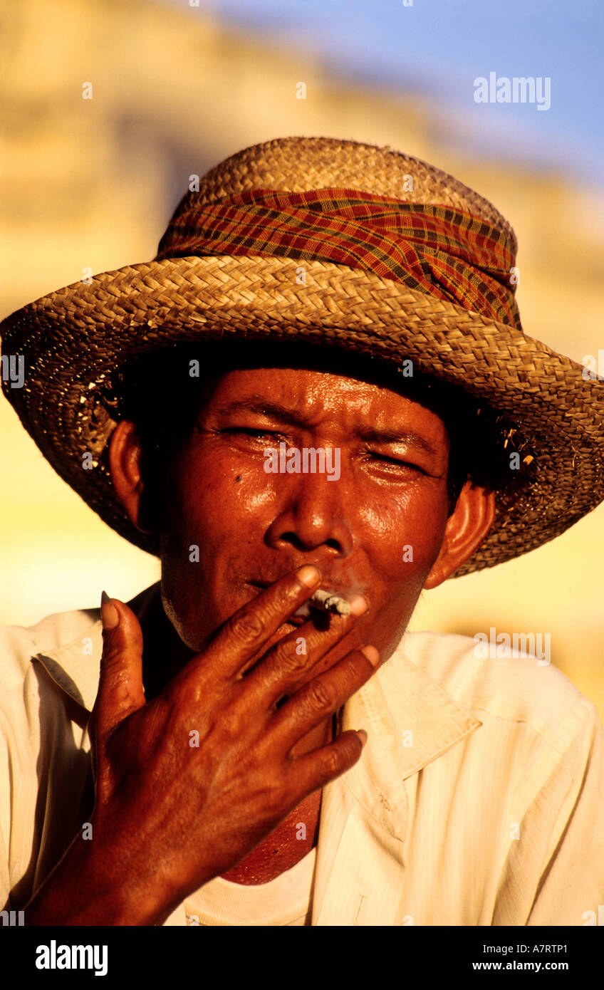 Kambodscha, Phnom Penh, Fahrer der Rikscha Stockfoto