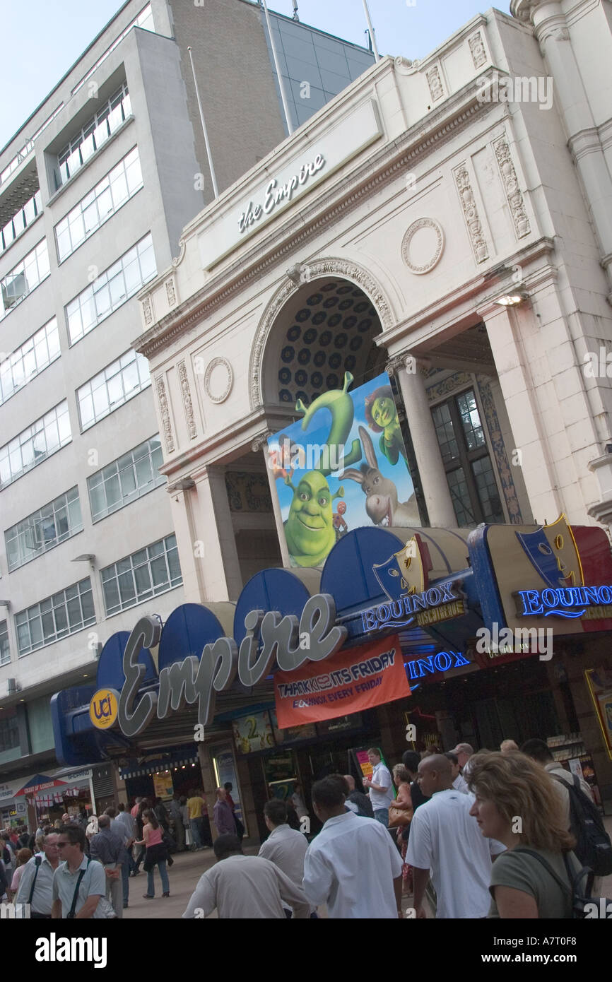 Empire-Kino am Leicester Square im Londoner West End Stockfoto