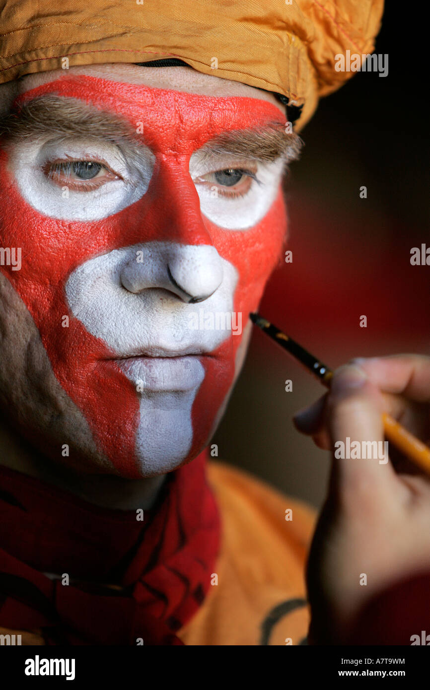 Schauspieler MIME-Komiker Maske Stockfoto