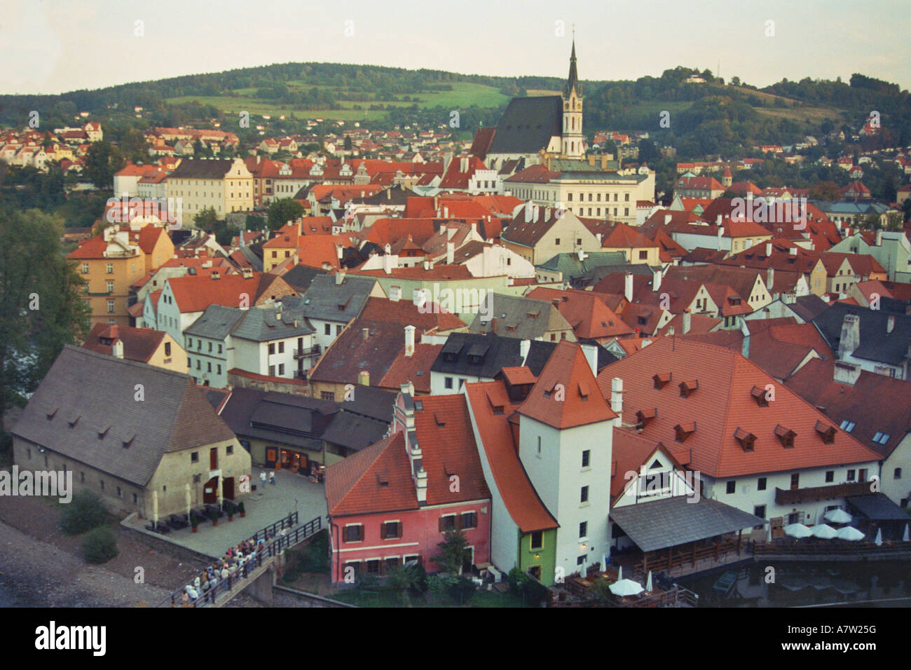 alte Stadt Boehmian Krumlov, Tschechische Republik, Böhmen, Cesky Krumlov Stockfoto