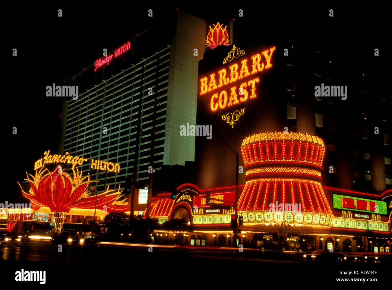 Das Flamingo Hotel ist eine berühmte Hotel am Strip in Las Vegas Nevada USA Stockfoto