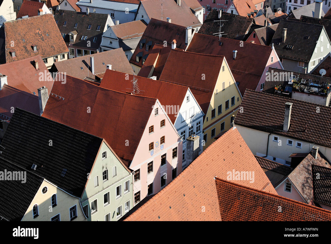 Memmingen-Bayerisch-Schwaben Bayern Deutschland Giebel Häuser Altstadt ...