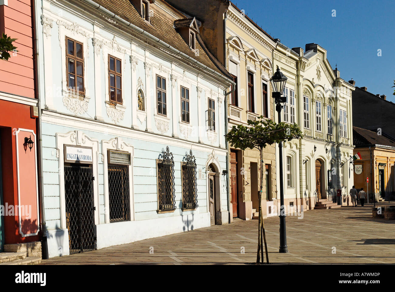 Stadtplatz, historischen alten Stadt von Esztergom, Ungarn Stockfoto