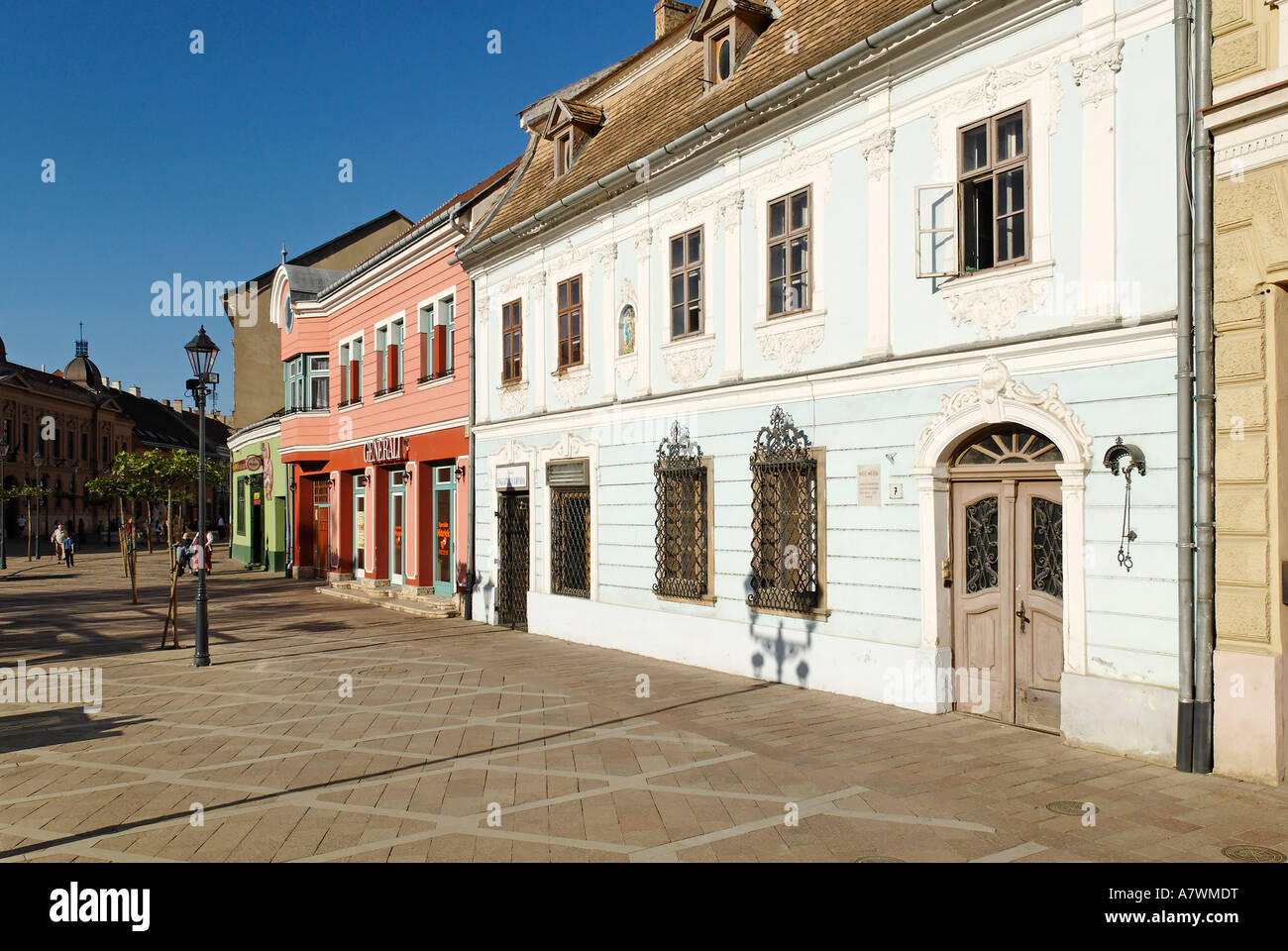 Stadtplatz, historischen alten Stadt von Esztergom, Ungarn Stockfoto