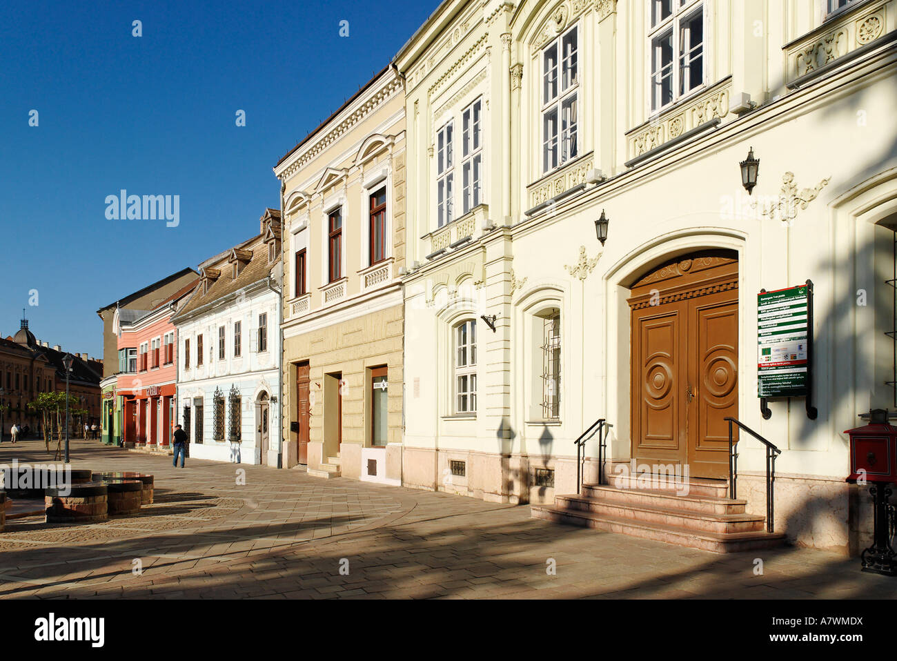 Stadtplatz, historischen alten Stadt von Esztergom, Ungarn Stockfoto