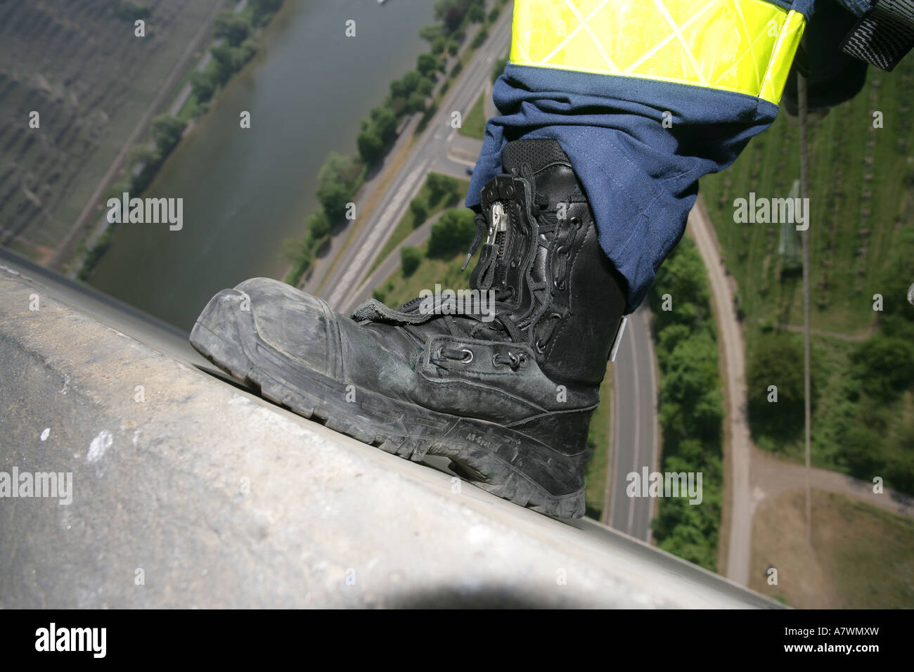 Lebensretter Brogue während einer Übung in großer Höhe Stockfoto