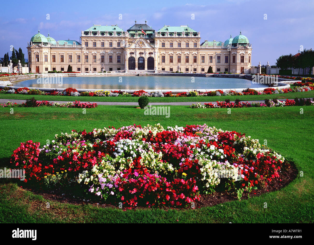 Österreich, Wien, Schloss Belvedere (Ausstellungsraum für Maler wie G. Kimt und E. SChiele) Stockfoto