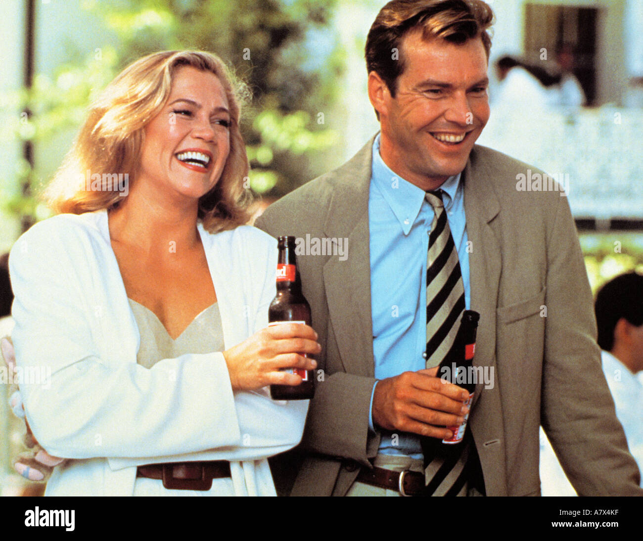 UNDERCOVER BLUES Kathleen Turner und Dennis Quaid in dem MGM-Film von 1993 Stockfoto