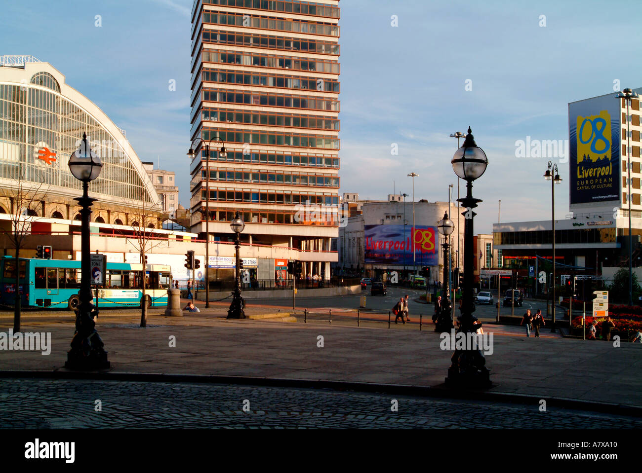 Liverpool-Hauptstadt der Kultur 08 banner Stockfoto