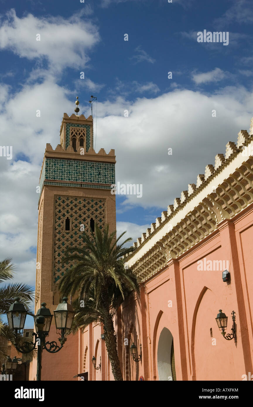 Marokko, Marrakesch: Kasbah Moschee (Kasbah = königlichen Viertel) außen Stockfoto