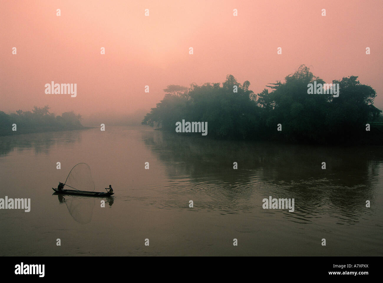 Indonesien, Java, Trinil, Homo Erectus Website Stockfoto