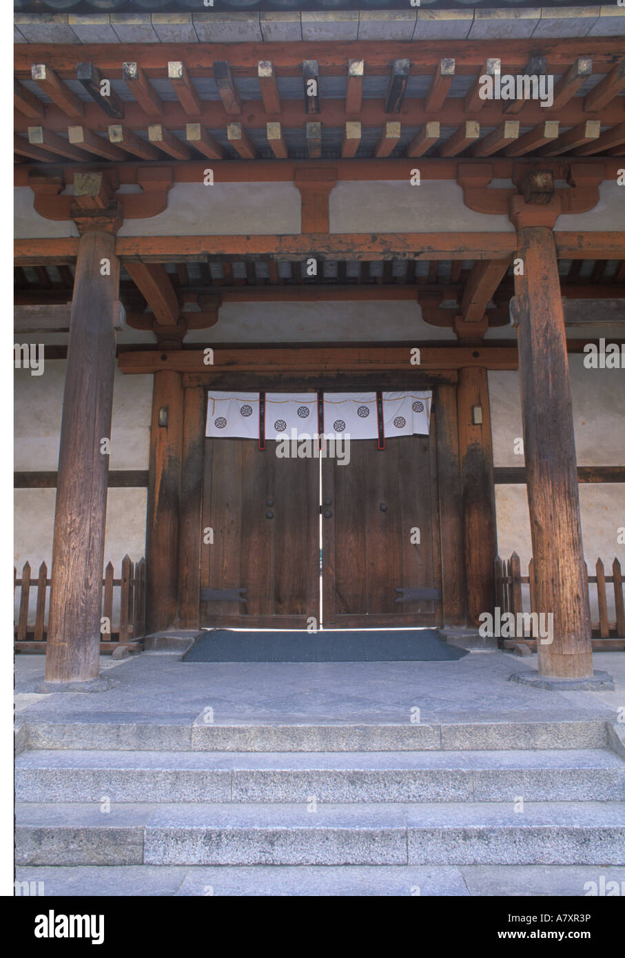 Asien, Japan, Nara, Horyuji-Tempel-Tor Stockfoto
