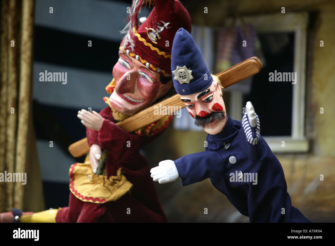 PUNCH AND JUDY SHOW Stockfoto