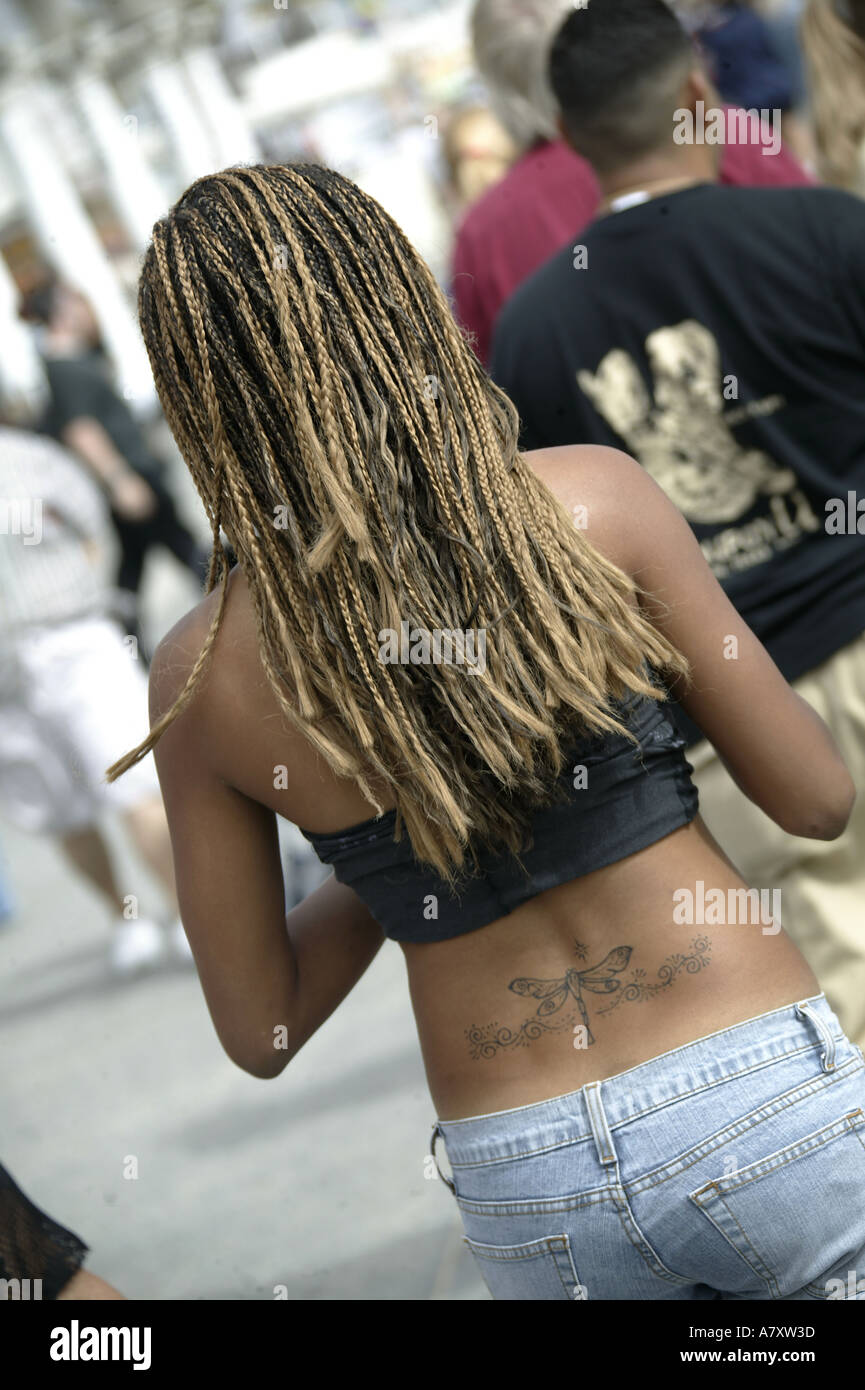 Rückansicht der Frau Stockfoto