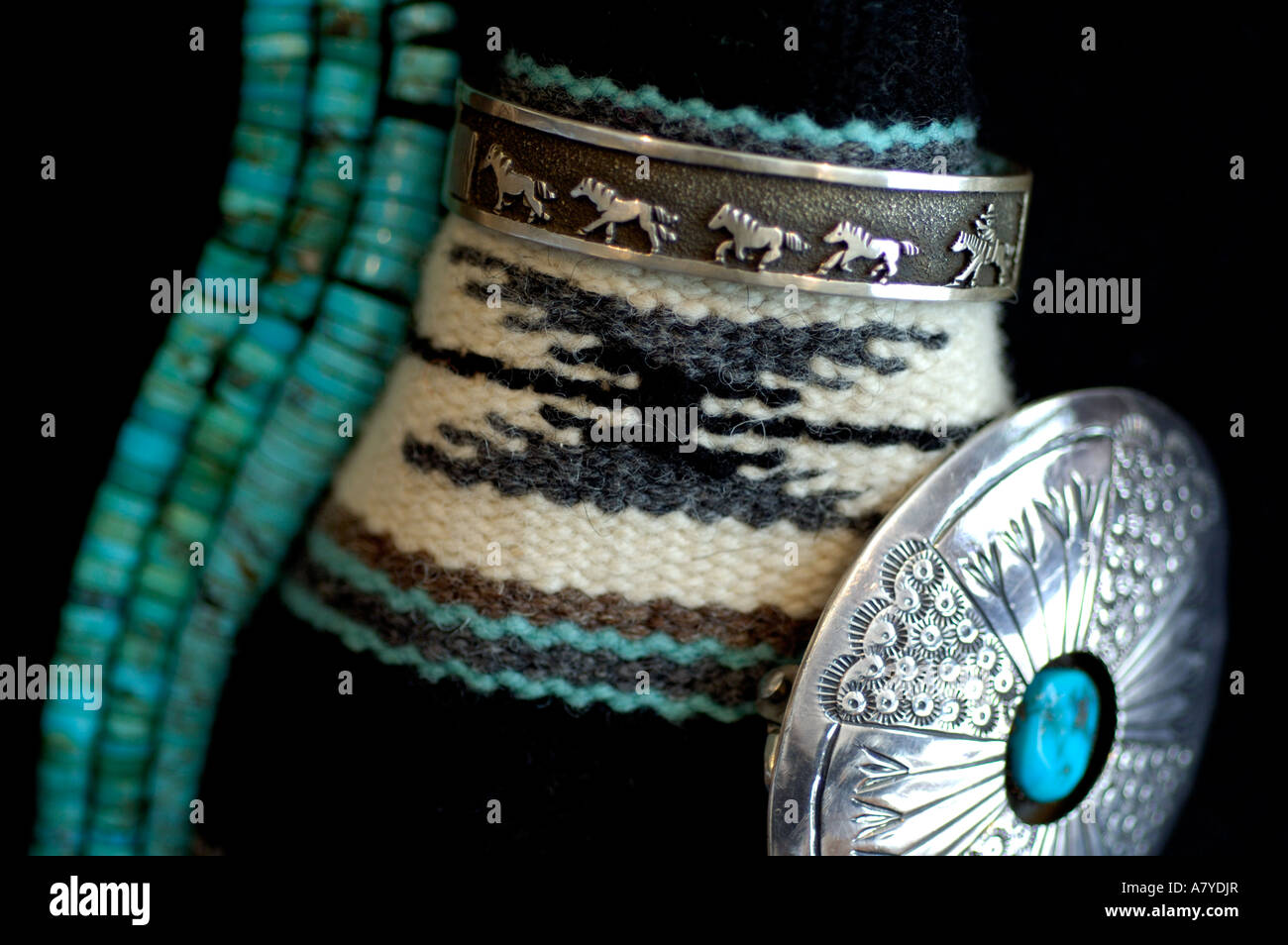 Südwesten, indianische Kunst & Kunsthandwerk. Stockfoto