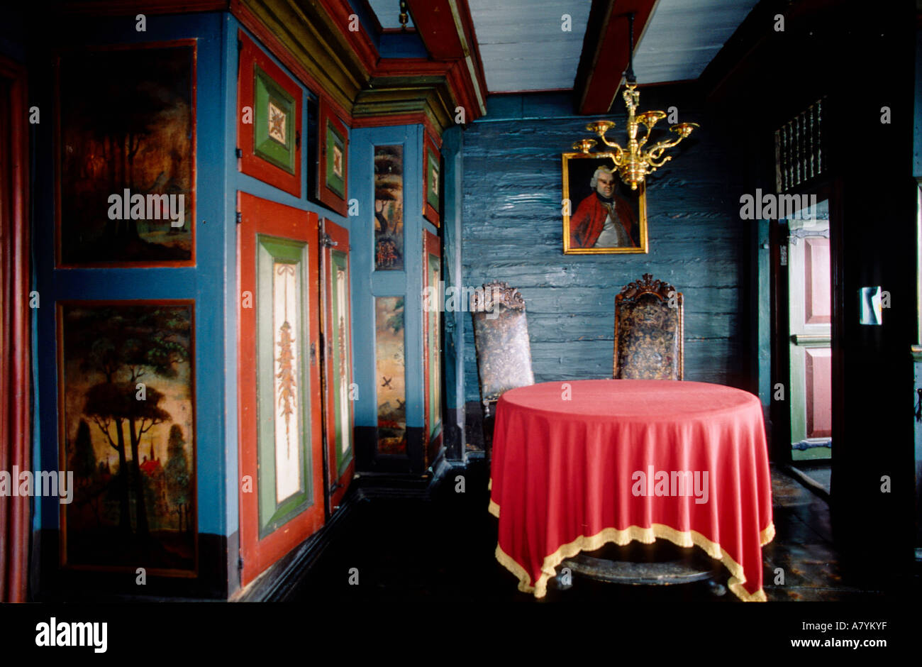 Norwegen, Bergen (Westfjorde Region), Museum in einem alten Fischer-Haus in Bryggen, das hanseatische Viertel Stockfoto