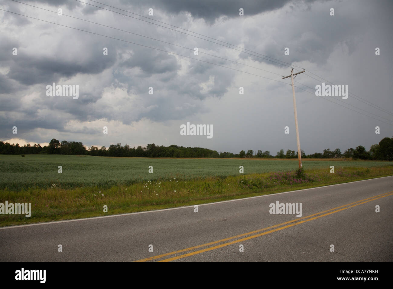 Schwere Gewitter Door County Wisconsin Stockfoto