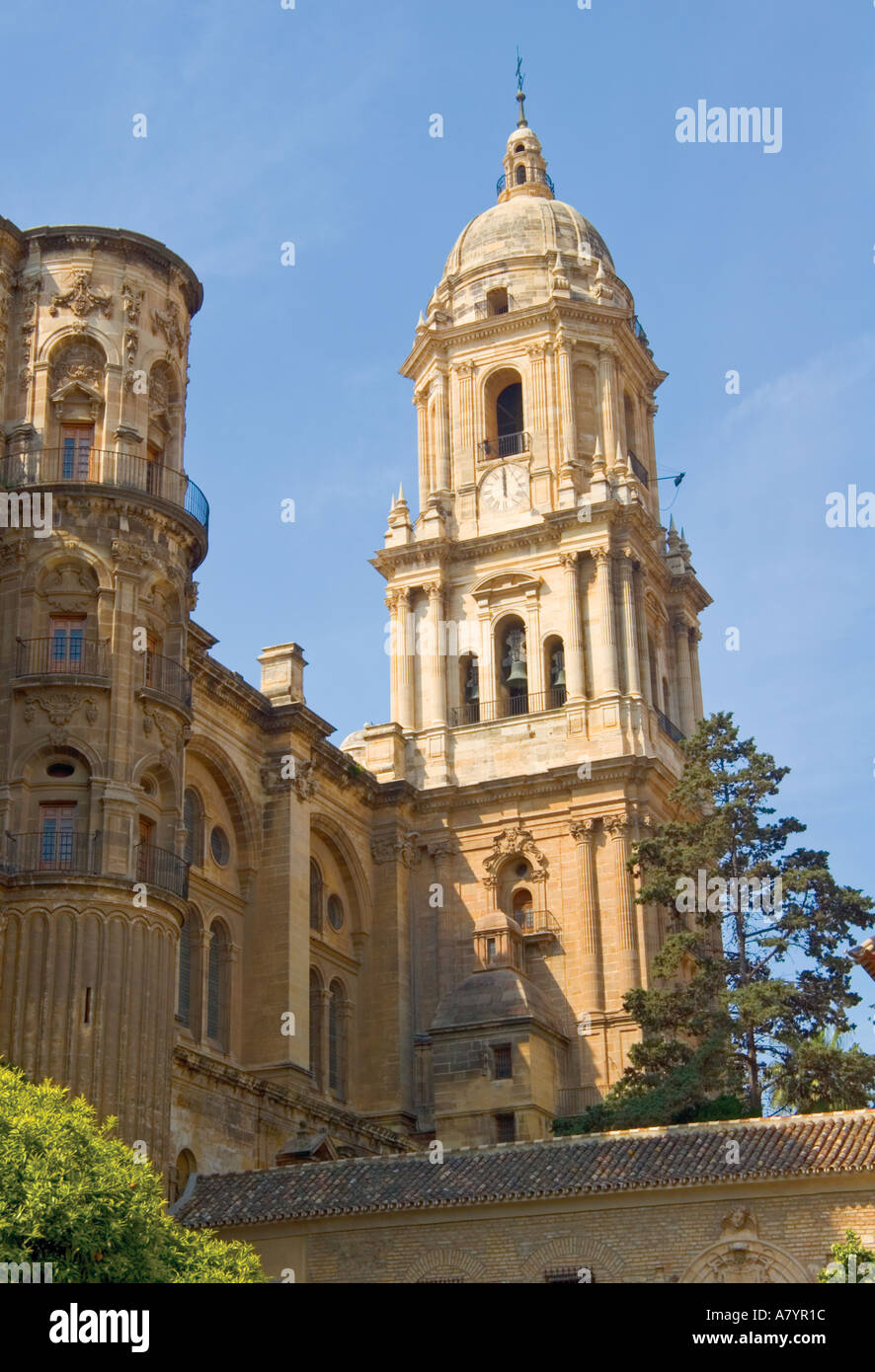 Kathedrale von Malaga Costa Del Sol Spanien Stockfoto