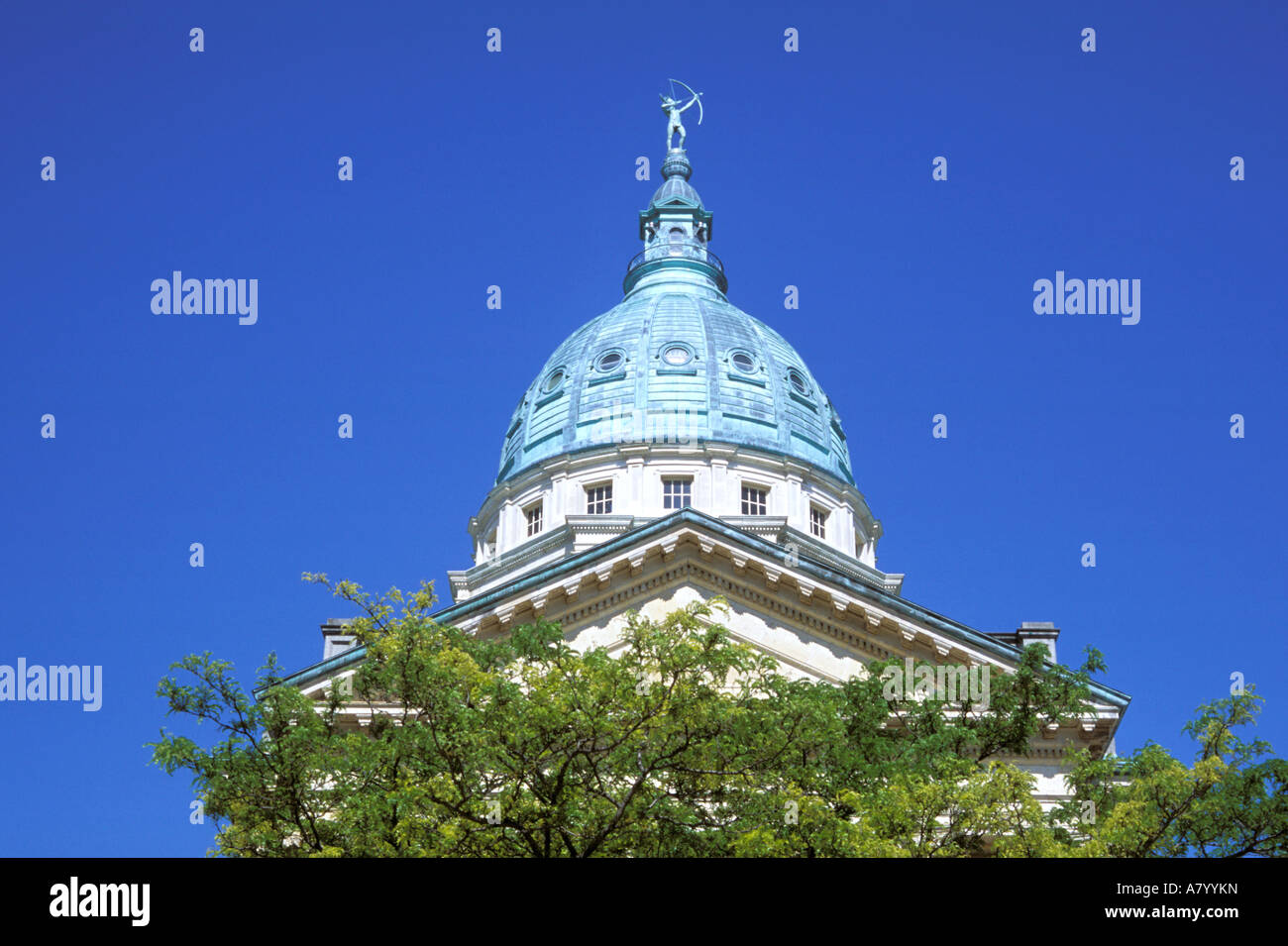 Nordamerika, USA, Kansas, Topeka. Zustand-Kapitol. Stockfoto