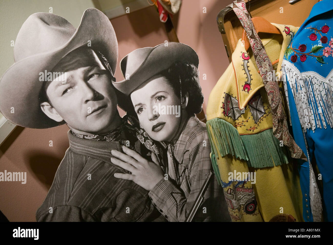 USA, Missouri, Branson, Roy Rogers & Dale Evans Cowboy Museum, Roy Rogers' Cowboy Outfits Stockfoto