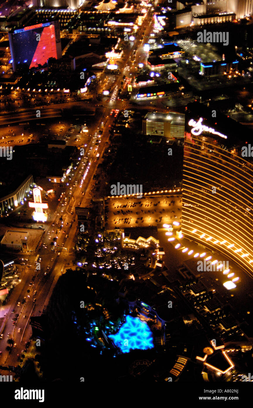Las Vegas-Luftbild aus einem Luftschiff Stockfoto
