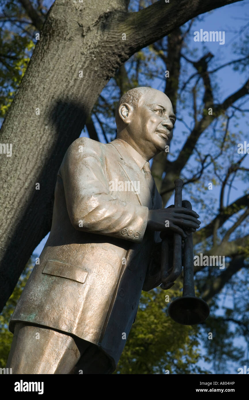 Beale Street Area, Statue von W.C. handlich, Memphis, Tennessee, USA Jazz groß Stockfoto