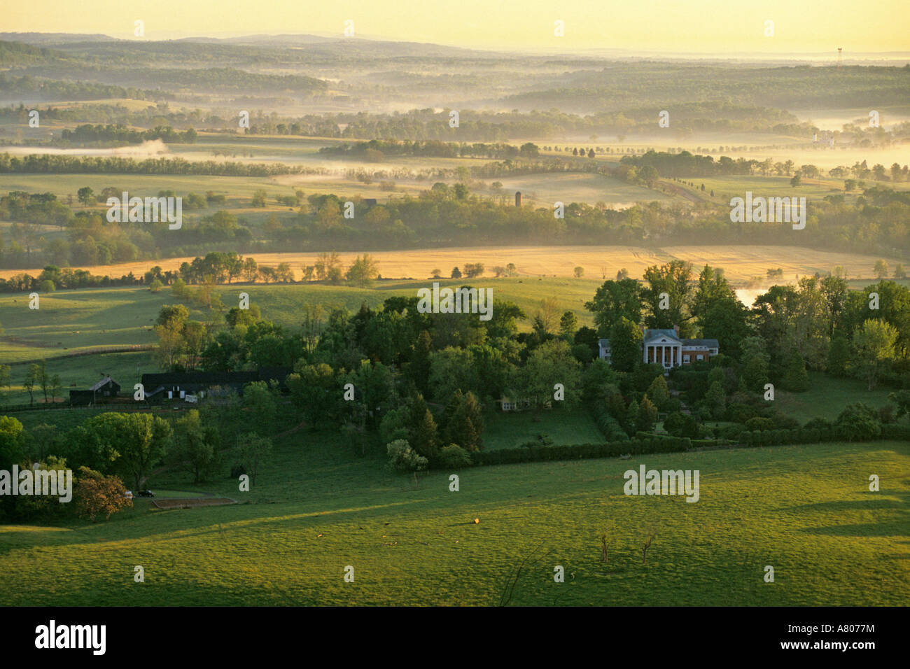 USA, Virginia, Loudoun County, Haus von James Monroe. Stockfoto