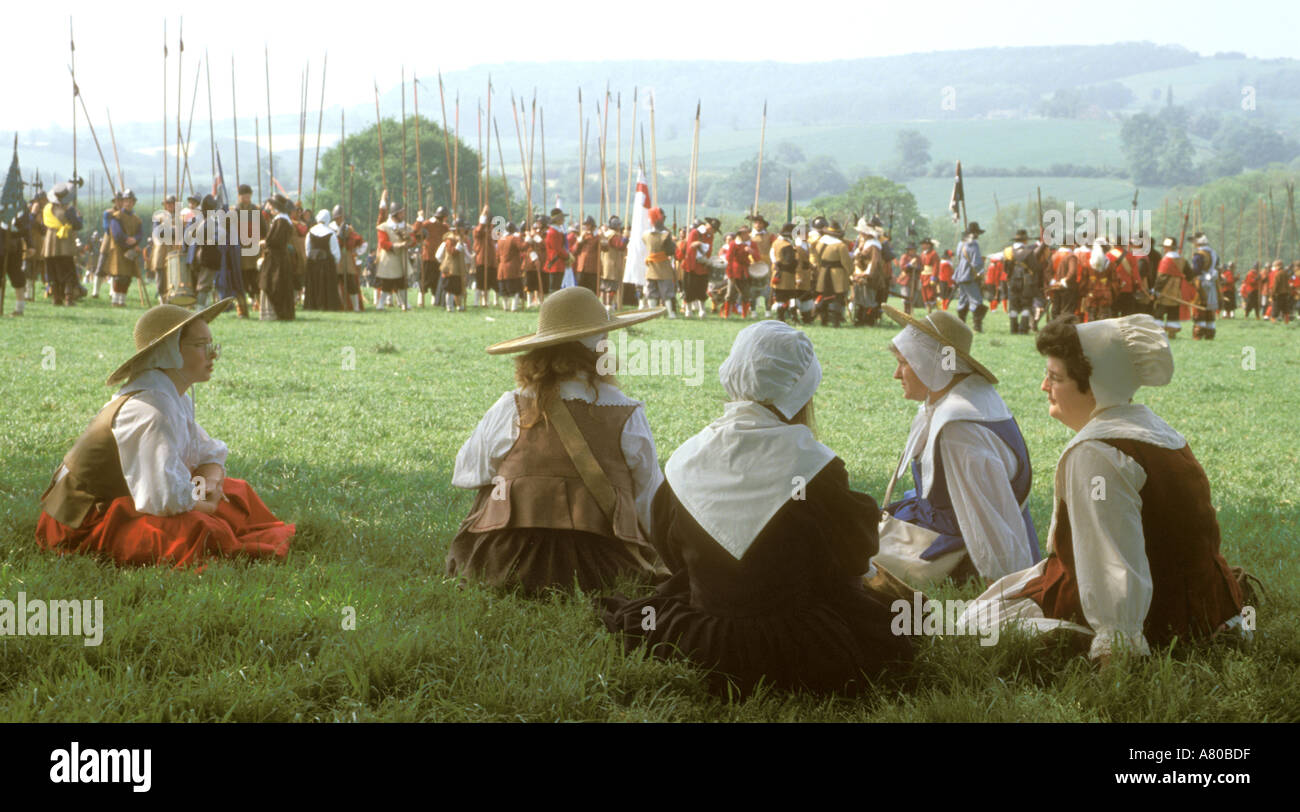 Versiegelt Knoten Bürgerkrieg re Enactment Gesellschaft Sudeley Castle Winchcombe Cotswolds Gloucestershire England England Europa Stockfoto