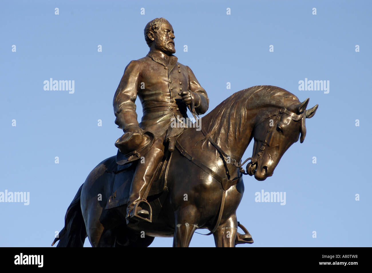 Richmond Virginia General Robert E Lee statue Stockfoto