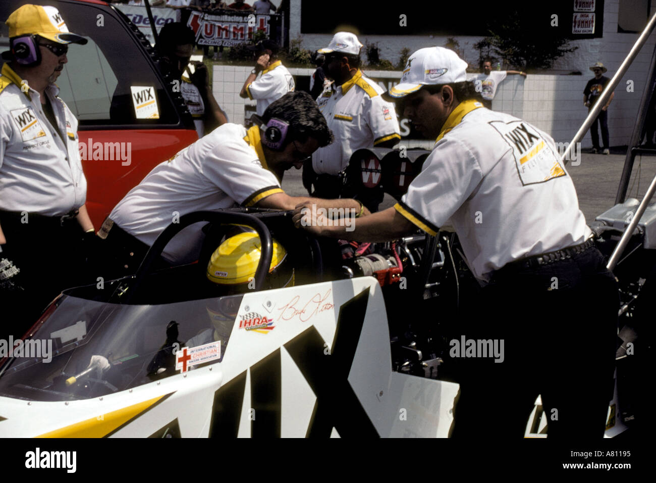 Bruce Littons Top Fuel Dragster in Virginna Usa Motorsports park Stockfoto
