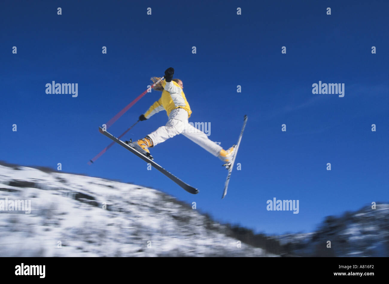 Skifahren in Norwegen Stockfoto